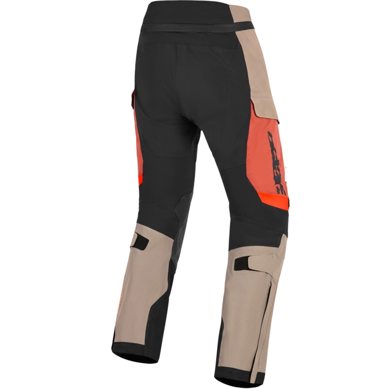 Pantalon de moto Alpinestars Halo PRO Drystar XF marron clair-orange foncé-noir