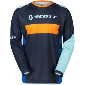Maillot de motocross SCOTT 350 RACE EVO bleu-orange