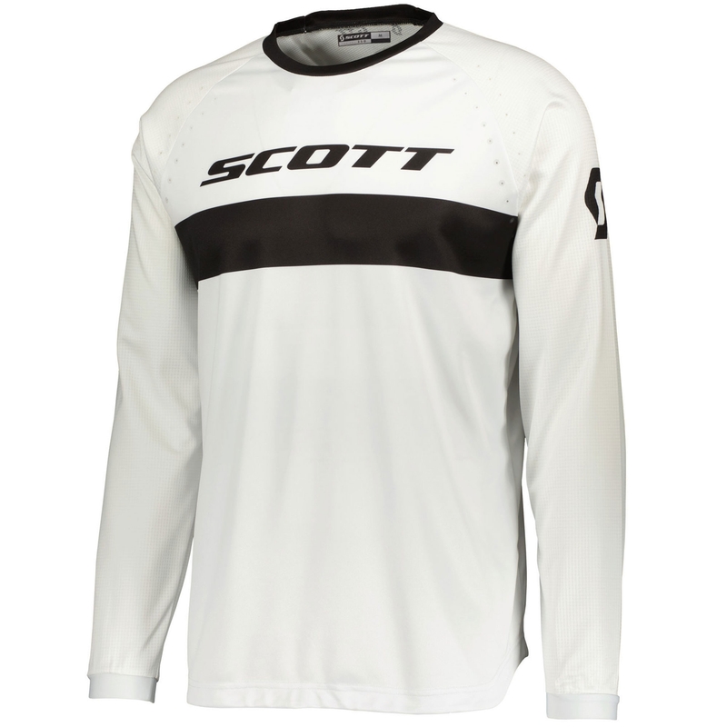 Maillot de motocross SCOTT 350 SWAP EVO noir et blanc