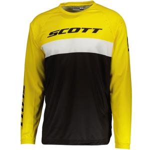 Maillot de motocross SCOTT 350 SWAP EVO noir et jaune