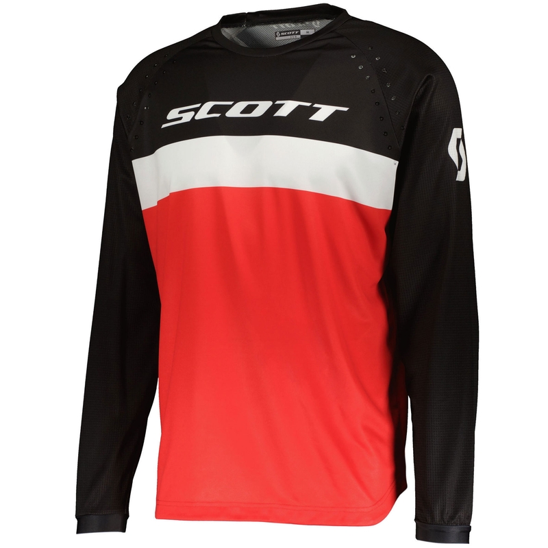 Maillot de motocross SCOTT 350 SWAP EVO rouge et noir