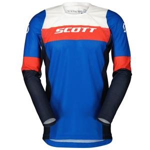 Maillot de motocross SCOTT 450 ANGLED LIGHT bleu-rouge