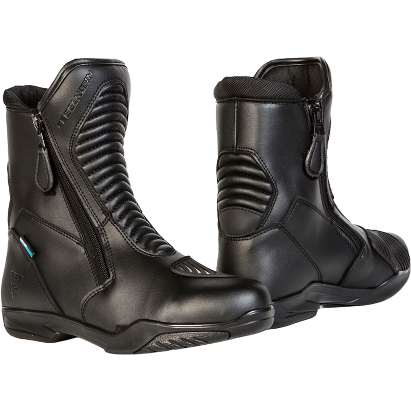 Bottes de moto noires Rebelhorn Rio
