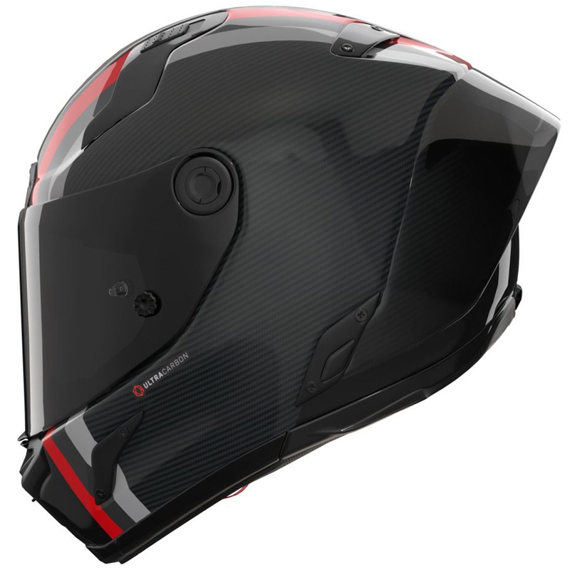 Casque intégral de moto Nolan X-804 RS Ultra Carbon Gemini 364 gris brillant-noir-rouge-anthracite