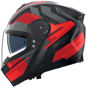 Casque intégral de moto Nolan N80-8 Trittico 357 noir mat-rouge-anthracite