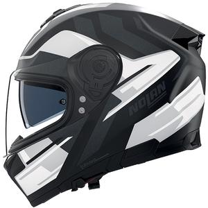 Casque intégral de moto Nolan N80-8 Trittico 359 noir mat-blanc-anthracite