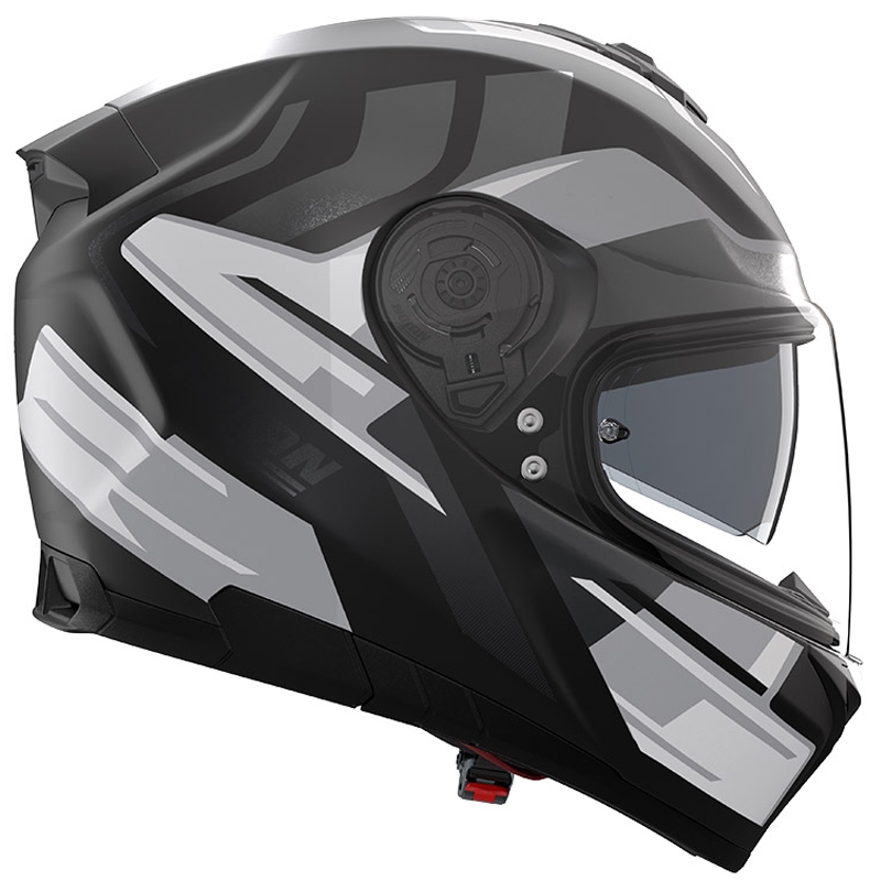 Casque intégral de moto Nolan N80-8 Trittico 359 noir mat-blanc-anthracite
