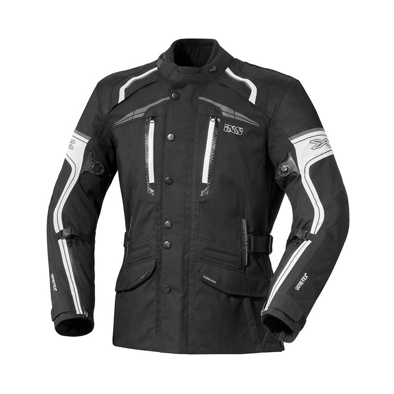 Dámská bunda na motorku iXS Montgomery černo-bílá