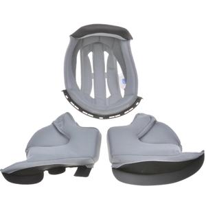 Mousses de joues et calotte pour casques de moto Cassida Tour, grises