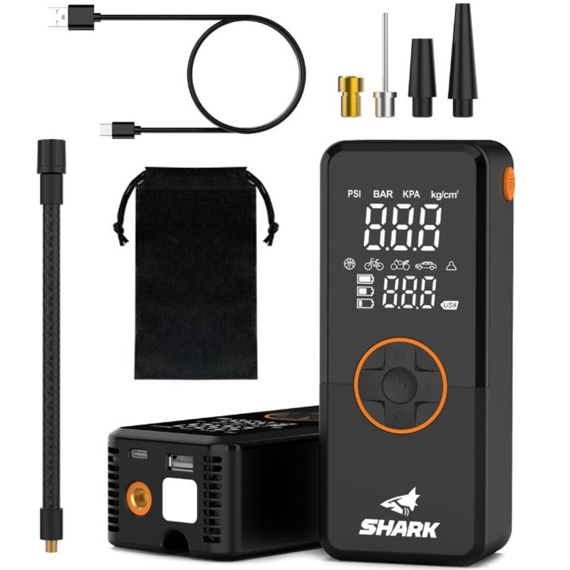 Compresseur de batterie avec batterie externe SHARK BP-150 noir