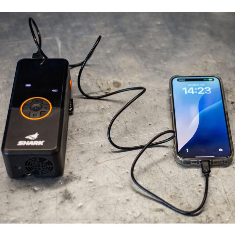 Compresseur de batterie avec batterie externe SHARK BP-150 noir