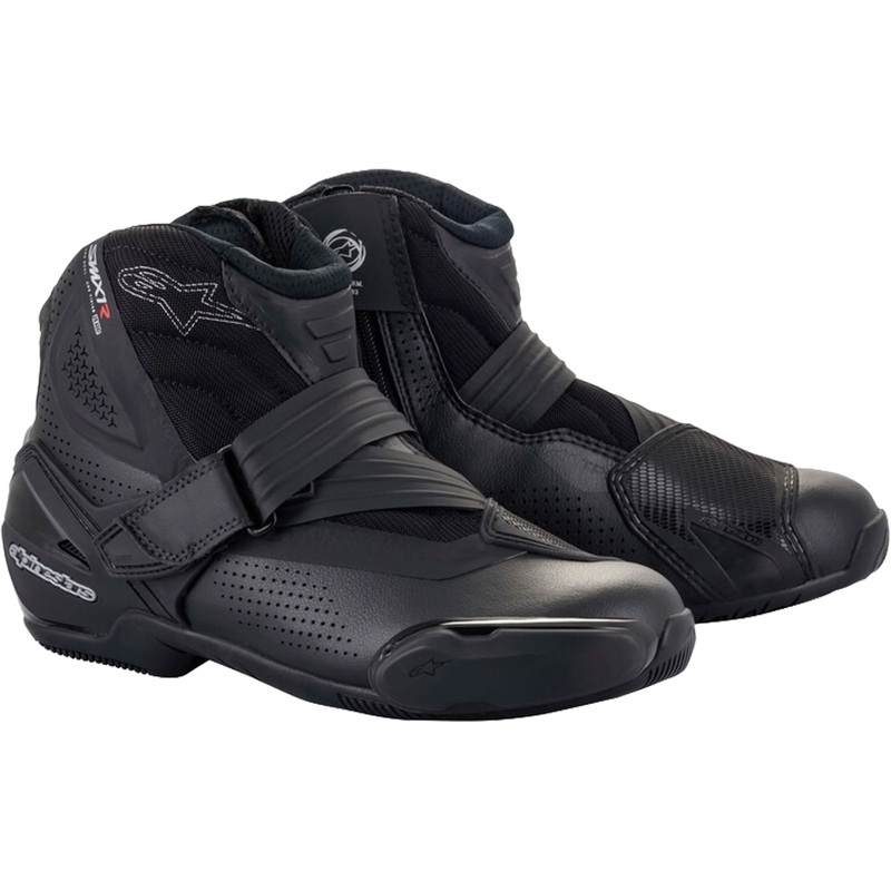 Bottes de moto ventilées Alpinestars SMX-1 R noires