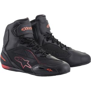 Bottes moto Alpinestars Faster 3 Drystar noir-rouge fluo