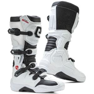 Bottes moto Eleveit X PRIVILEGE blanc-noir