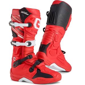 Eleveit X PRIVILEGE bottes de moto rouge