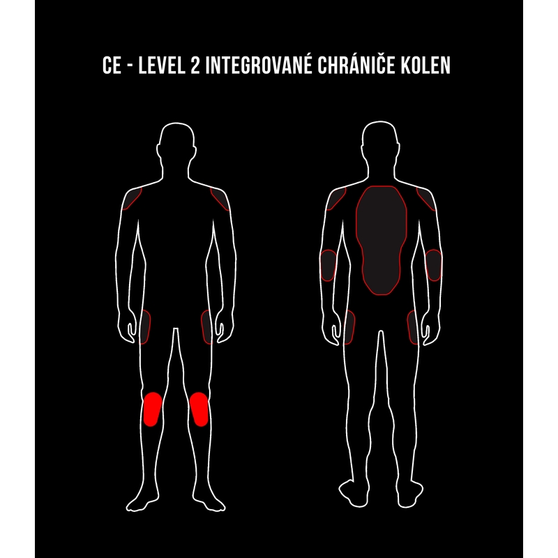 Pánské kalhoty Street Racer Fasttrack černo-bílo-fluo žluté výprodej