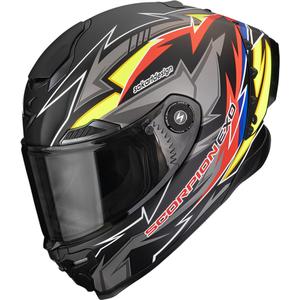 Casque intégral de moto Scorpion EXO-RACE Air Move On FIM2 noir mat-rouge-jaune