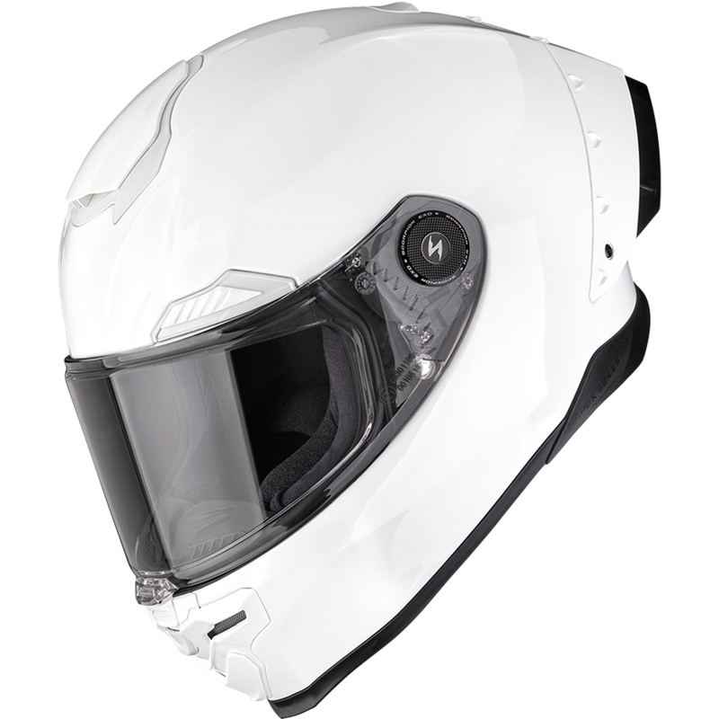 Casque intégral de moto Scorpion EXO-RACE Air Solid FIM2 blanc