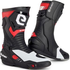 Bottes de moto Eleveit S Miura EVO AIR noires et blanches