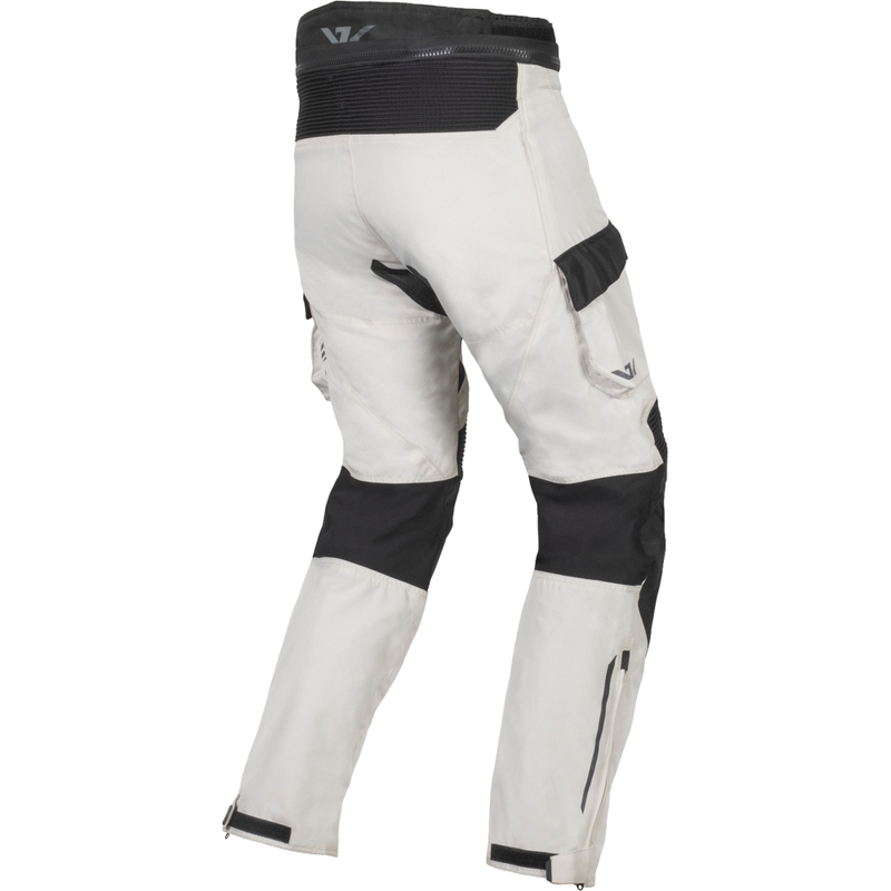 Pantalon moto Ayrton Rally II blanc-noir-gris