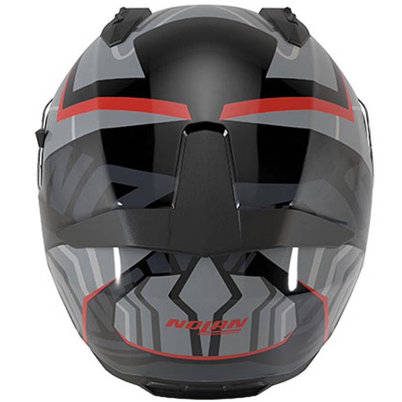 Casque intégral de moto Nolan N60-6 Eclettico 351 gris-noir-rouge