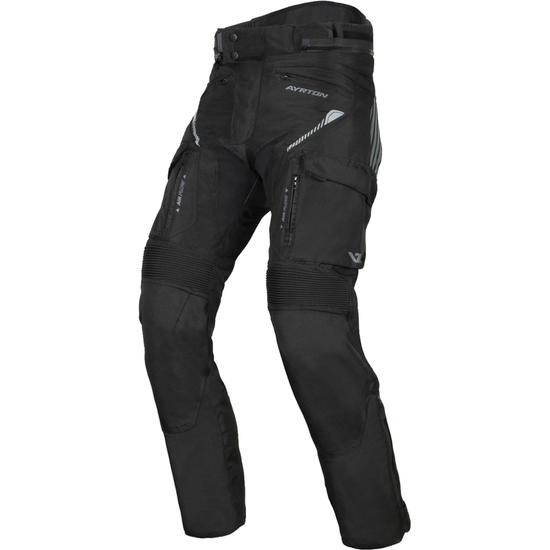 Short moto Ayrton Rally II noir-gris