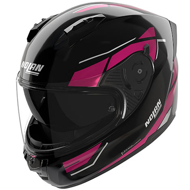 Casque intégral de moto Nolan N60-6 Sincrono 354 noir-rose