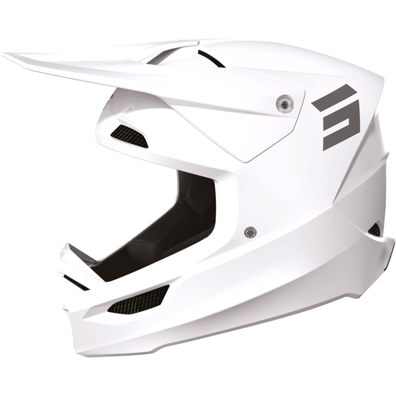 Casque Motocross Shot Furious Solid White