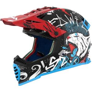 Casque motocross enfant LS2 MX437 Fast EVO Mini Starmaw noir