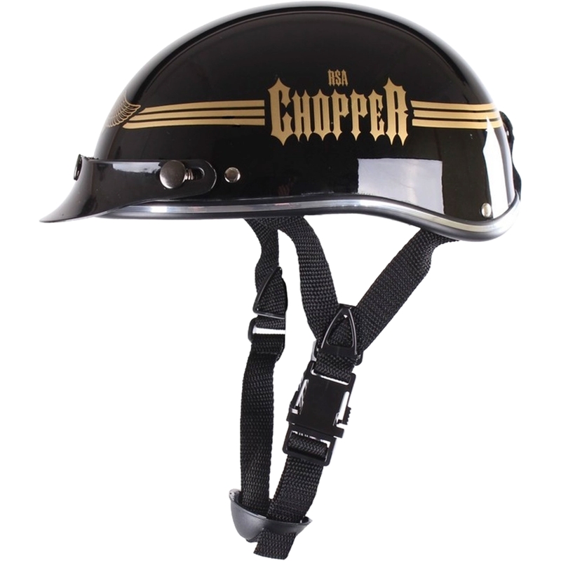 Casque Braincap RSA Skull noir brillant