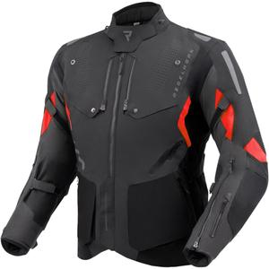 Blouson de moto Rebelhorn Hiker IV noir-gris foncé-rouge