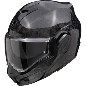 Casque moto pliable Scorpion EXO-TECH EVO ONYX CARBON Solid Black