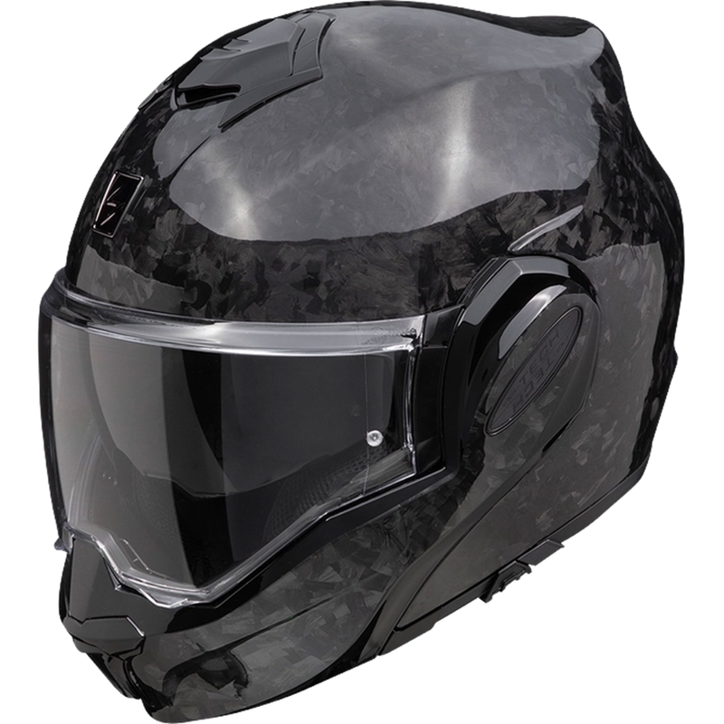 Casque de moto modulable Scorpion EXO-TECH EVO ONYX CARBON noir
