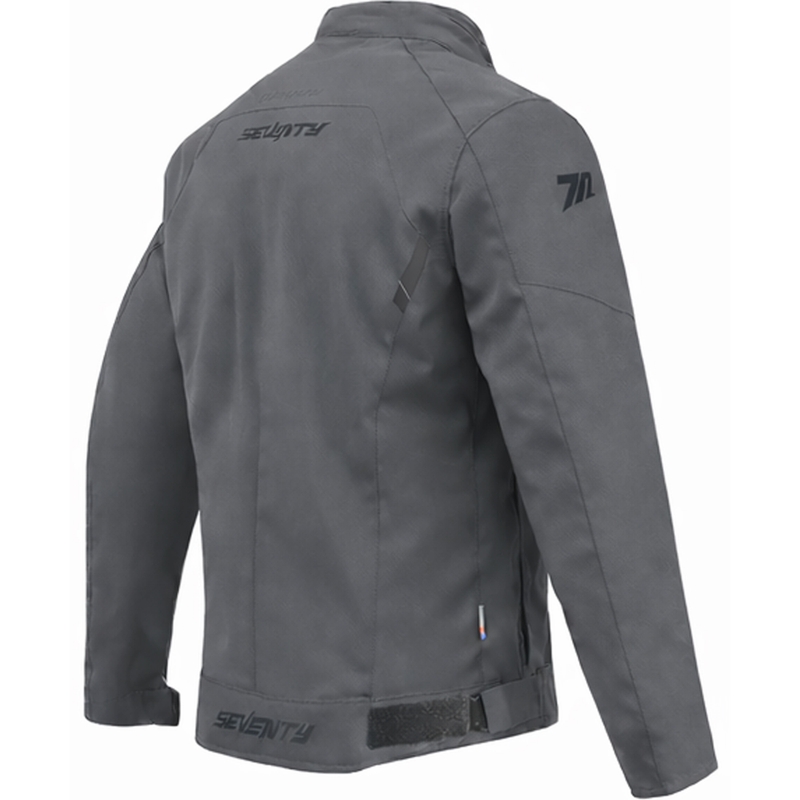 Blouson de moto pour femme Seventy Degrees SD-JR67 Piston gris foncé