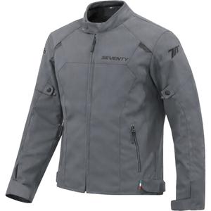 Blouson de moto pour femme Seventy Degrees SD-JR67 Piston gris foncé