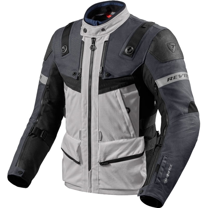 Veste de moto Revit Defender 3 GTX Gris argenté