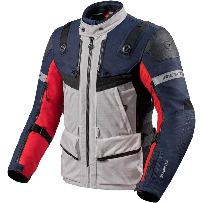 Veste moto Revit Defender 3 GTX rouge et bleu