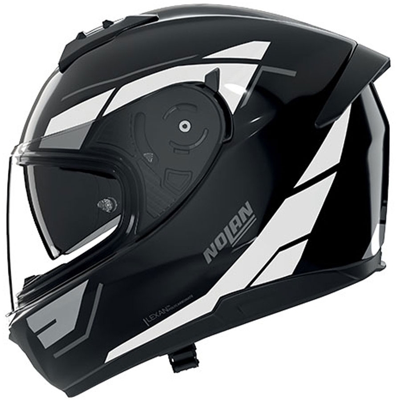 Casque intégral de moto Nolan N60-6 Sincrono 353 noir et blanc