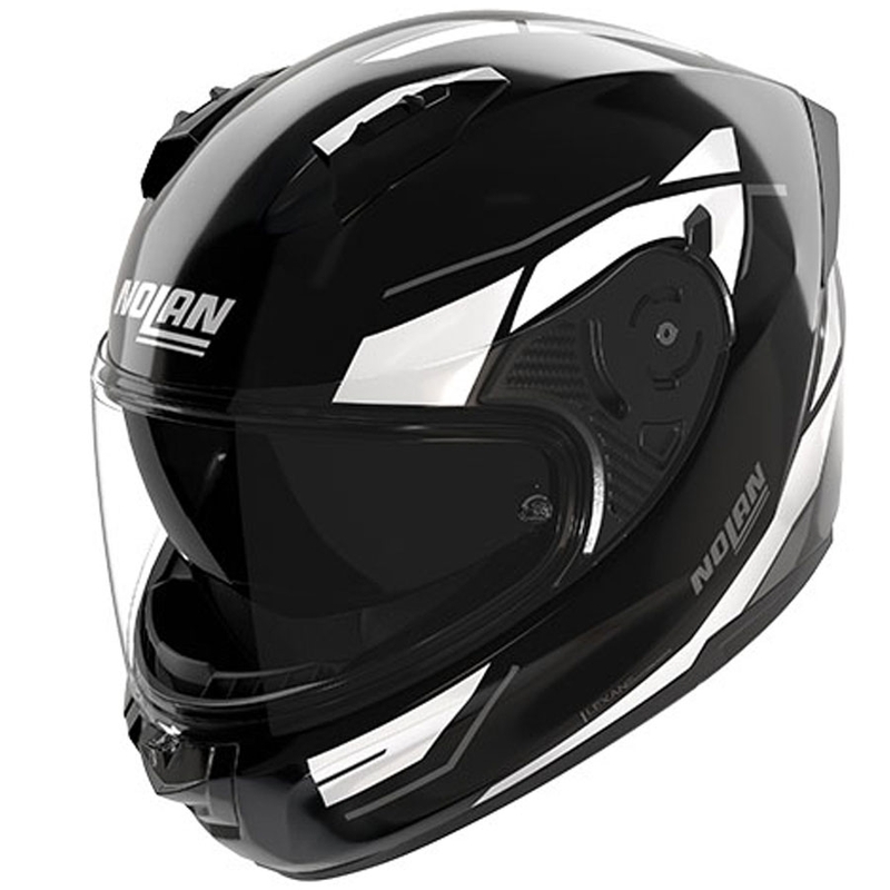 Casque intégral de moto Nolan N60-6 Sincrono 353 noir et blanc