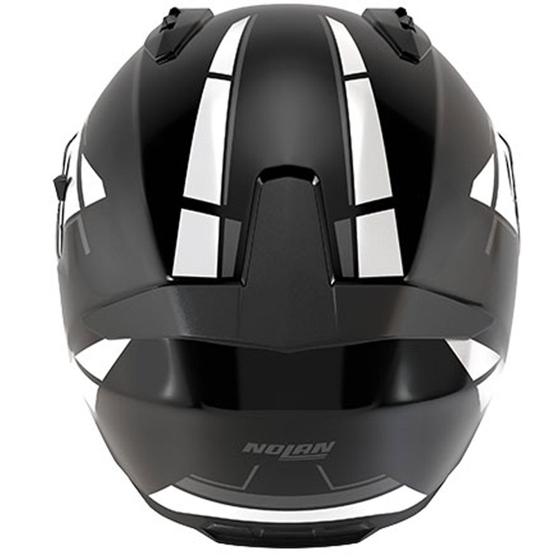 Casque intégral de moto Nolan N60-6 Sincrono 353 noir et blanc