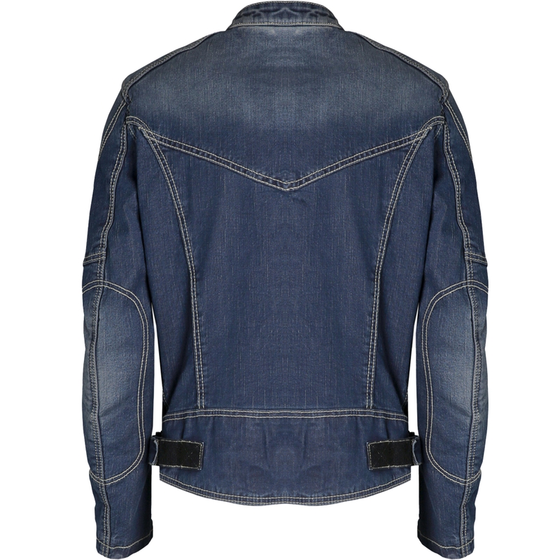 Veste de moto PMJ Miami bleue soldes