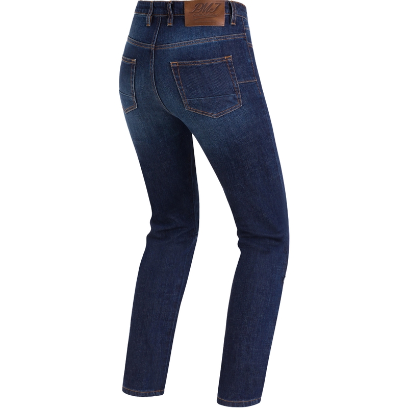 Jean moto femme PMJ Hollie bleu foncé soldes