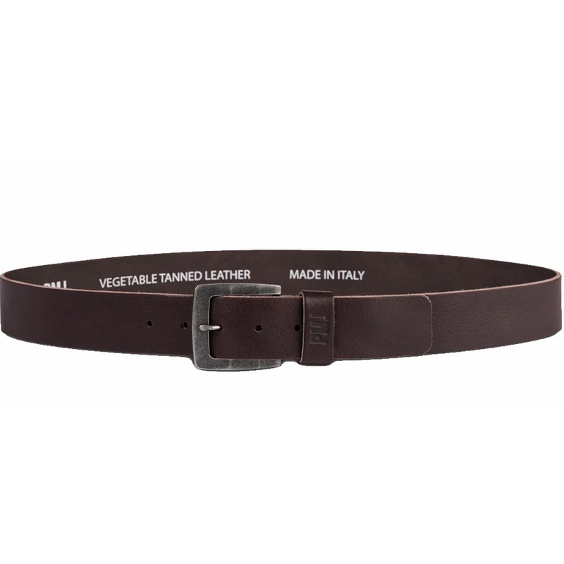 Ceinture de moto en cuir PMJ marron soldes