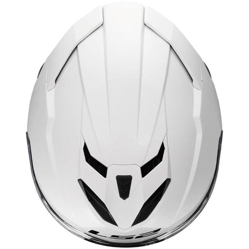 Casque intégral de moto LS2 FF818 Storm III Blanc brillant uni
