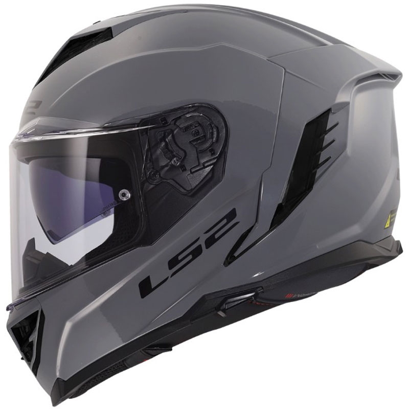 Casque intégral moto LS2 FF818 Storm III Gris brillant uni