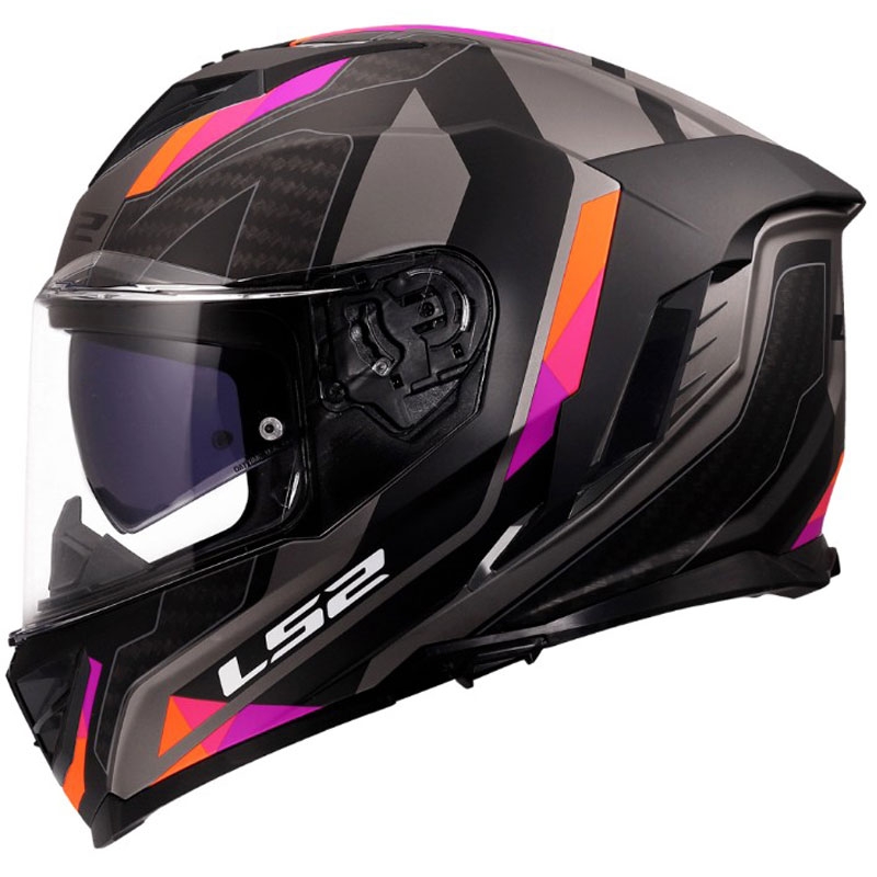 Casque intégral de moto LS2 FF818 Storm III Sports gris-violet mat