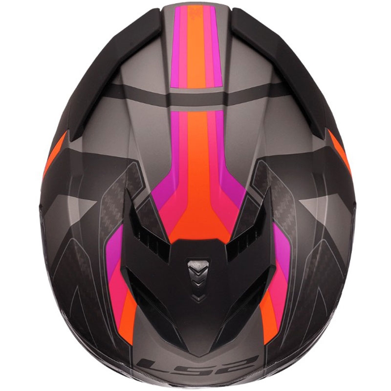 Casque intégral de moto LS2 FF818 Storm III Sports gris-violet mat
