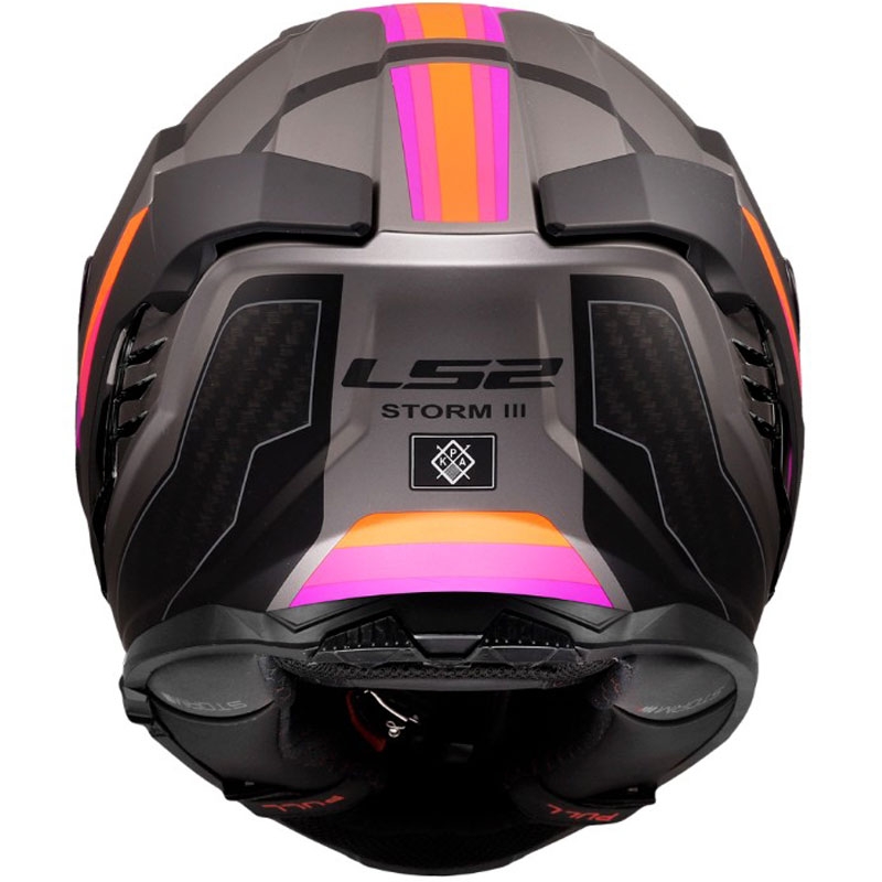 Casque intégral de moto LS2 FF818 Storm III Sports gris-violet mat