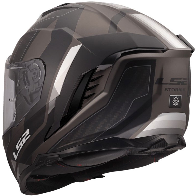 Casque intégral de moto LS2 FF818 Storm III Sports noir-gris mat