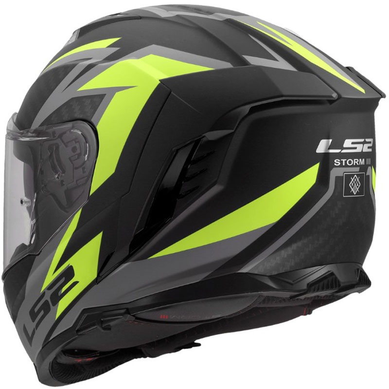 Casque intégral de moto LS2 FF818 Storm III Dynamo noir-jaune